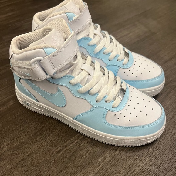Light Blue Nike Dunks (High) - Picture 3 of 5